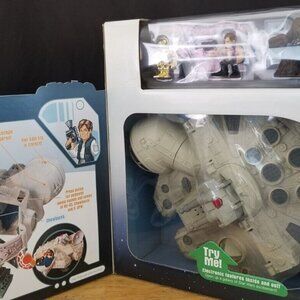 2004 Hasbro Galactic Heroes Millennium Falcon In Sealed Box With 3 Figures